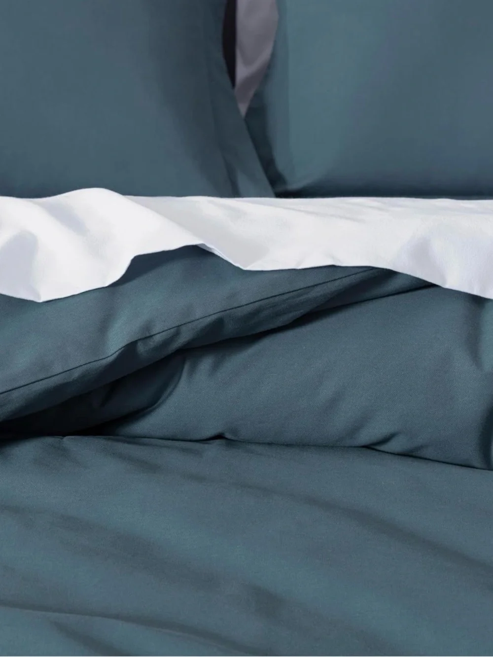Steel blue 100% cotton king comforter set